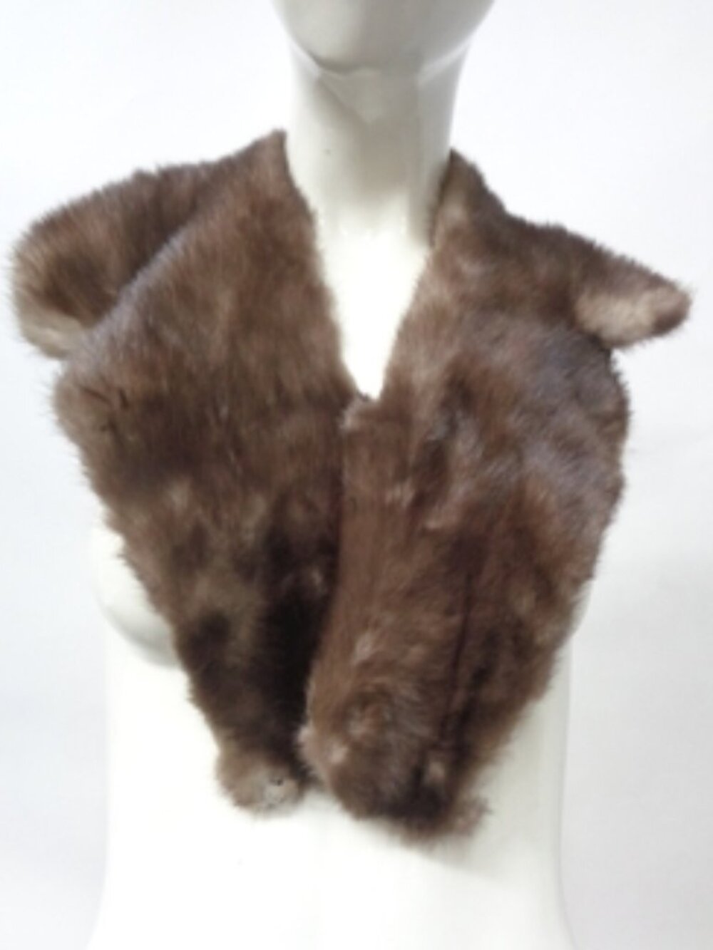 MINT LUTETIA MINK FUR NOTCH COLLAR WRAP SCARF WOMEN WOMAN 40"X6" NEW LINING!
